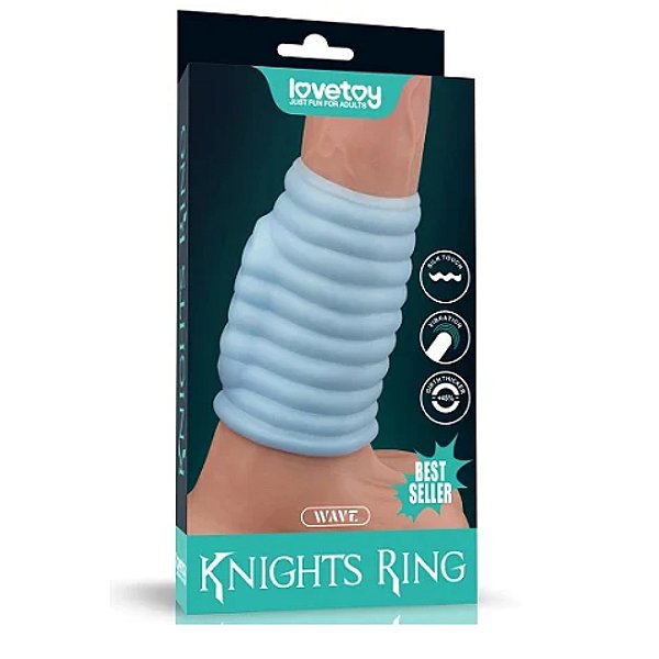 Meia Capa Peniana com Vibração - Vibrating Spiral Knights Ring - LOVETOY - CA079