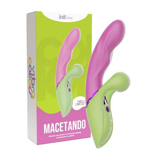 Vibrador Penetrável para Ponto G com função Tapping e Estímulo Ponto G - MACETANDO - IM0454