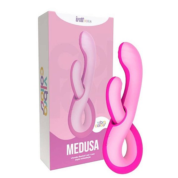 Vibrador Flexível 2 em 1 Com Dupla Estimulação - MEDUSA - IM0453