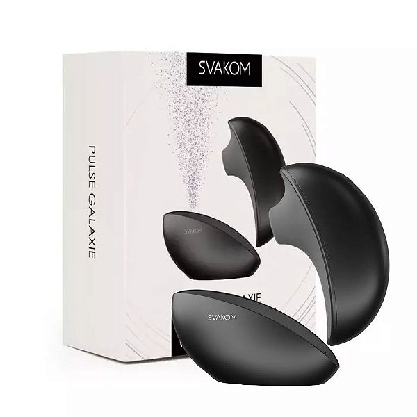 Vibrador Estimulador Interativo com Case Projetor com APP - PULSE GALAXIE MIDNIGHT PRETO SVAKOM - SV0119