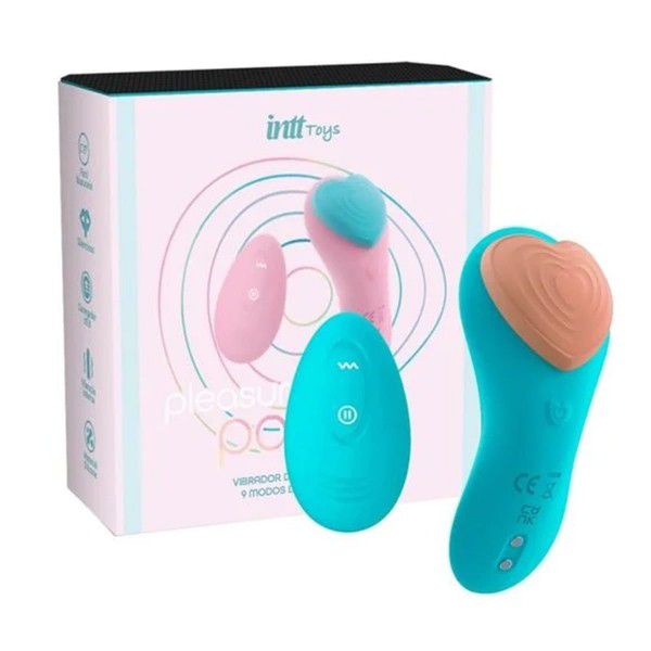 Vibrador de Calcinha Com Controle Pleasure 9 Vibrações - PLEASURE PANTY AZUL - IM0431