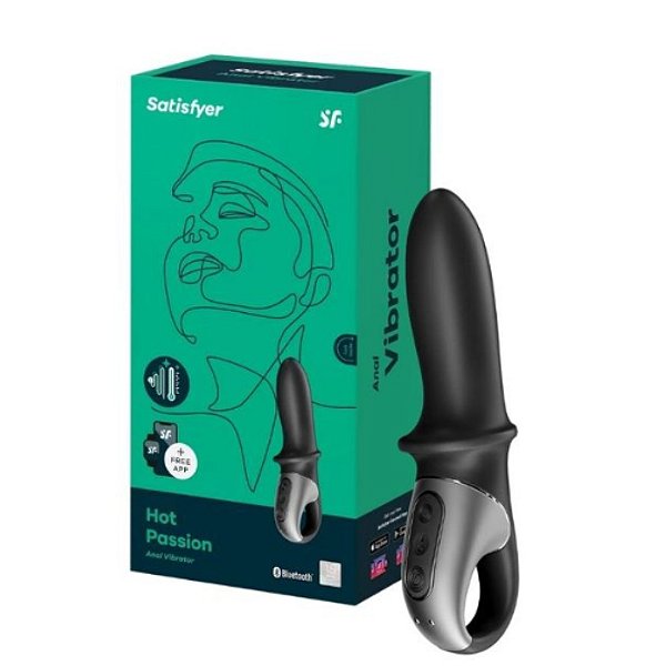 Estimulador de Próstata com Função de Aquecimento e Aplicativo Hot Passion - Satisfyer SF2132