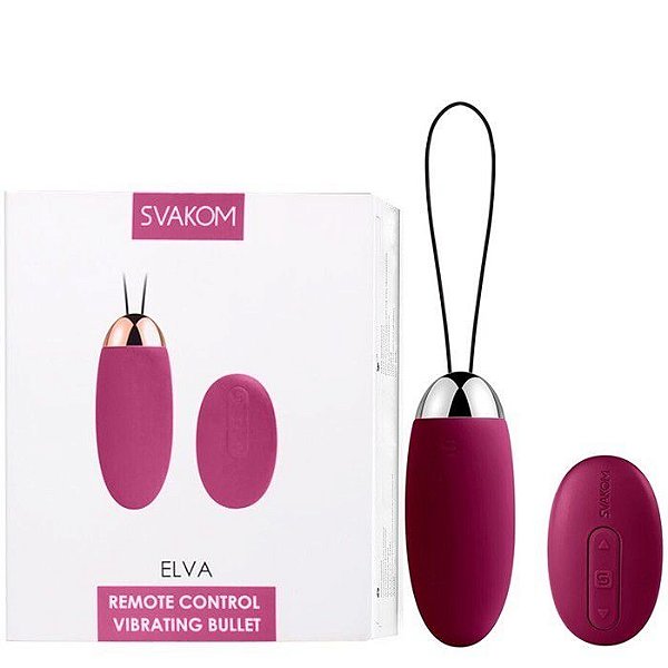 Cápsula Vibratória Recarregável Wireless - ELVA VIOLET/ROSA - Svakom - SV1070 SV0071