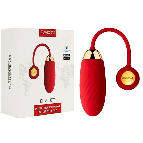 Vibrador Massageador Bullet Controlado via App Ella Neo Svakom O Vibrador Massageador Bullet Controlado via App Ella Neo