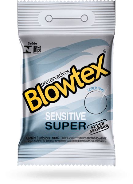 Preservativo/Camisinha Blowtex - Sensitive Super Aloe Vera