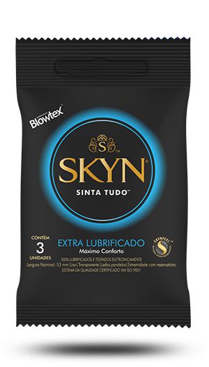 Preservativo / Camisinha Blowtex SKYN (EXTRA LUBRIFICADO) - 3 Unid