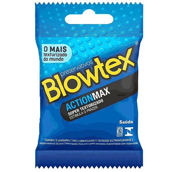 Preservativo / Camisinha Blowtex Action - 3 Unid.