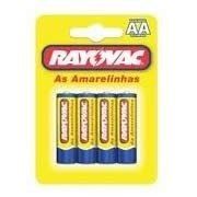 Pilha Amarela AA Rayovac com 4un. -