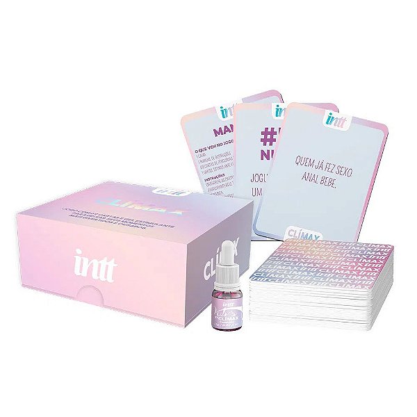 Jogo Erótico Sensual com Cartas e Gel Estimulante - CLIMAX By INTT