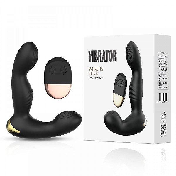 Estimulador de Próstata VIGOR em Silicone Cirúrgico 10 Vibrações e Controle Remoto  RECARREGÁVEL - EP002 - VIP LL-B2122