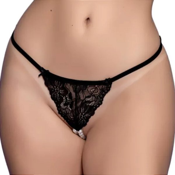 Calcinha Tailandesa String - PRETO - YAFFA Y5098