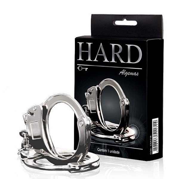 Algema de Metal Reforçada HARD - Cromada PRATA - HA109MC