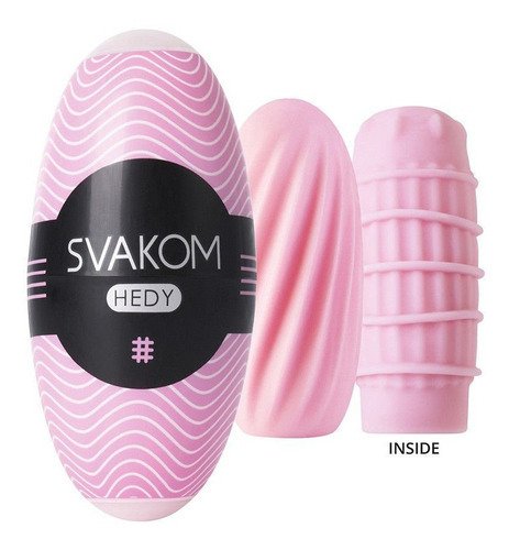 MASTURBADOR EGG ULTRA SOFT - HEDY SVAKOM (Rosa ou Azul) - 6152