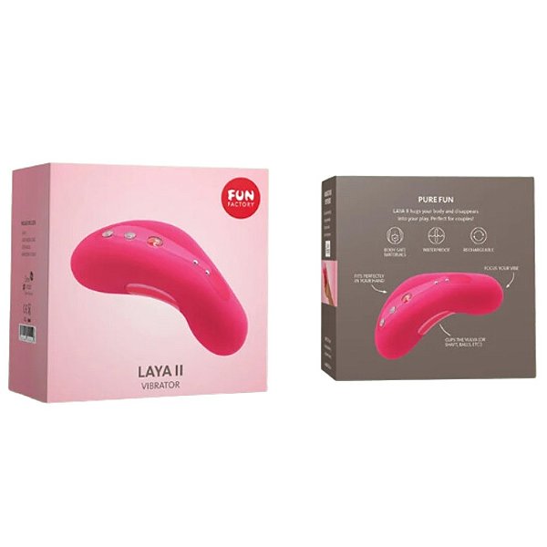VIBRADOR LAYA II FUN FACTORY - ((E-1408)) ROSA / ROXO