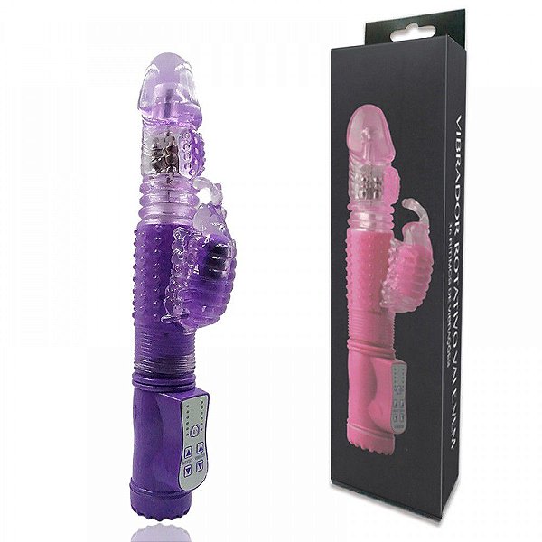 Vibrador Jack Rabbit Rotativo Vai e Vem Borboleta 5169 / RT004B