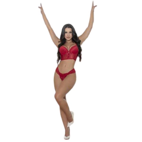Calcinha fio duplo microfibra -Vermelho - Y7099