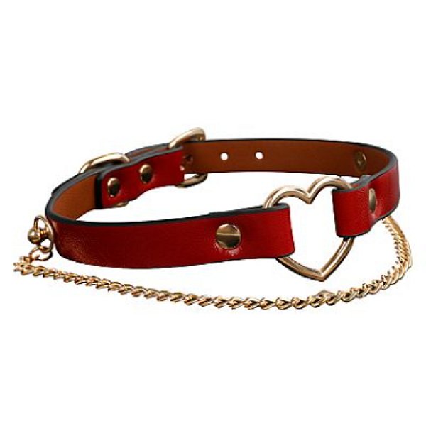 Coleira Bondage Sado Luxo com Correntes -