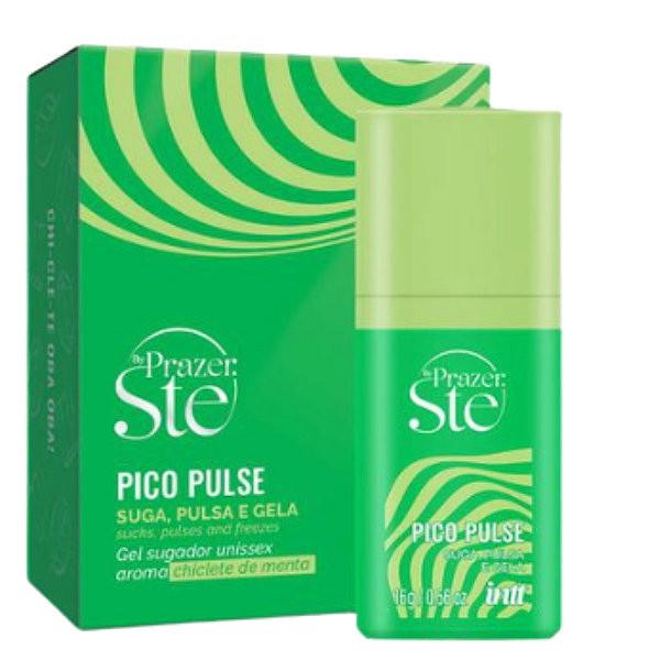 PICO PULSE Sugador Líquido Suga, Pulsa e Gela - By Prazer: Ste - Sabor Chiclete de Menta - 16g