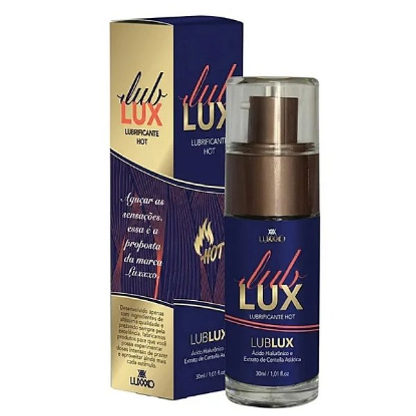 LUB LUX Hot - Lubrificante Neutro com ácido Hialurônico e Mais Aditivos - 30g
