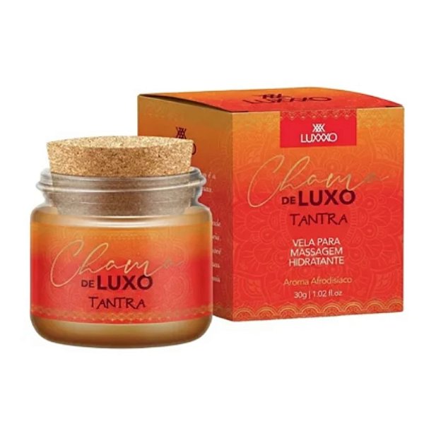 Chama de Luxo Atração Tantra - Vela Para Massagem Aromática Com Ácido Hialurônico e D-Pantenol