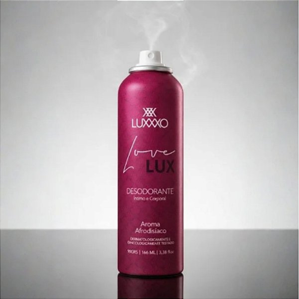 Desodorante Íntimo e Corporal Love Lux - Aroma Afrodisíaco - 166ml / 90g