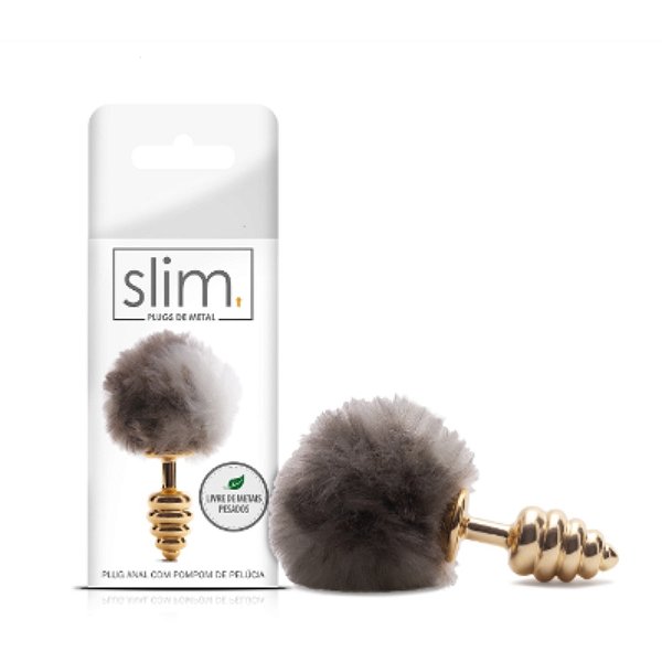 Plug Slim Rabo Pompom - 6,5 X 2,9cm - Sexy Fantasy - MT046