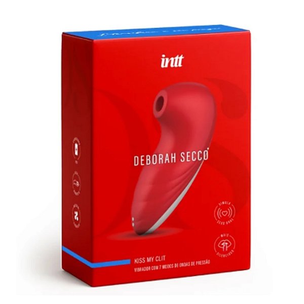 Vibrador com Ondas de Sucção Kiss My Clit by Deborah Secco