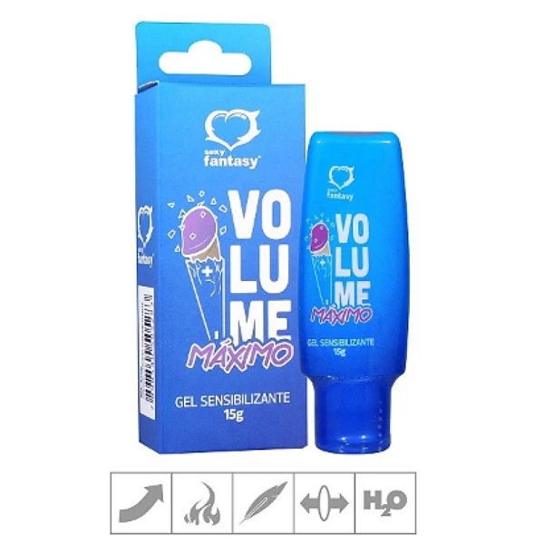 VOLUME MÁXIMO - 15G - Gel Sensibilizante Unisex - Sexy Fantasy