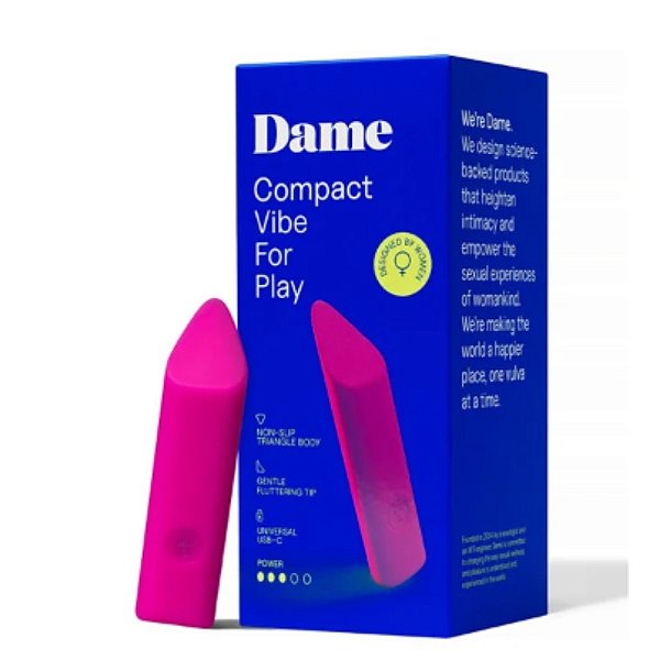 Vibrador Compacto, Discreto e Superpoderoso - Recarregável - Zig - Dame