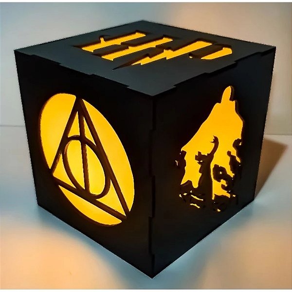 Luminária Decorativa Harry Potter Cubo