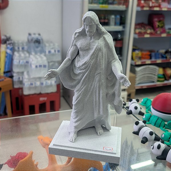 Estátua Jesus Cristo 25cm Mármore