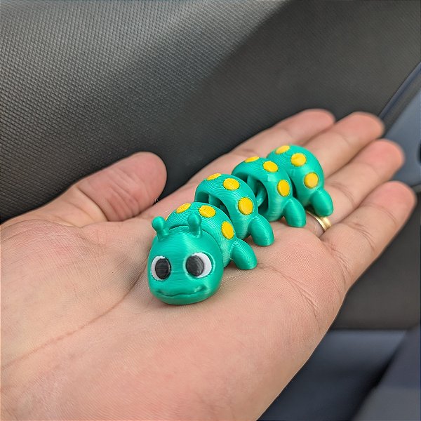 Lagarta articulada colorida