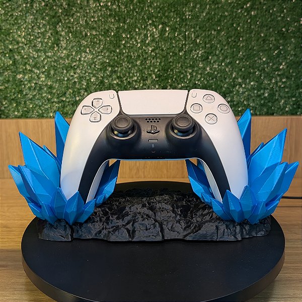 Suporte Crystal Azul para Controle PS5