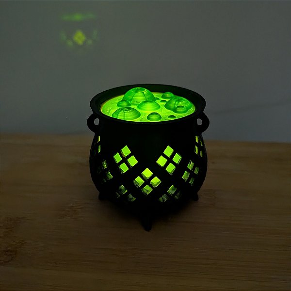 Caldeirão Decorativo Verde Halloween