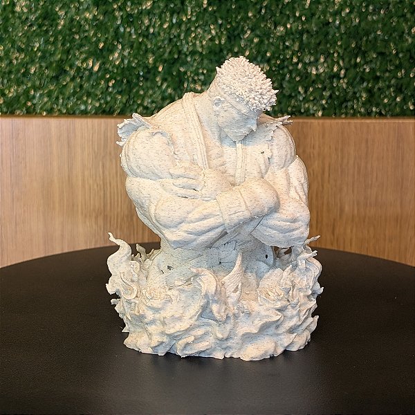Busto Ryu Colecionável Cor Mármore