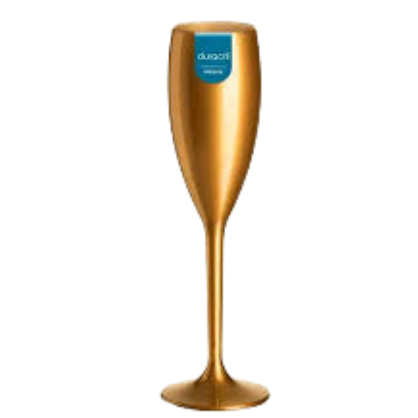 Taça de Champagne 160 ml Dourada