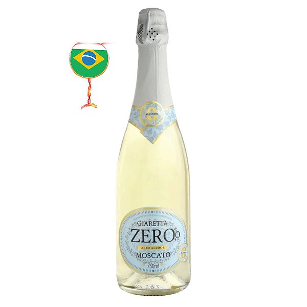 ZERO Alcool Espumante Moscato Branco Giaretta