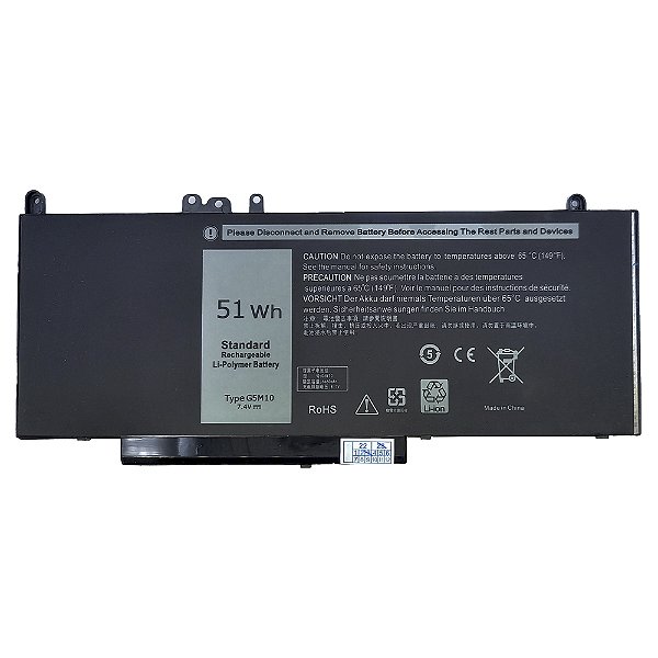 Bateria Para Dell E5450 E5470 E5570 7.4v 6900mah 51wh G5m10