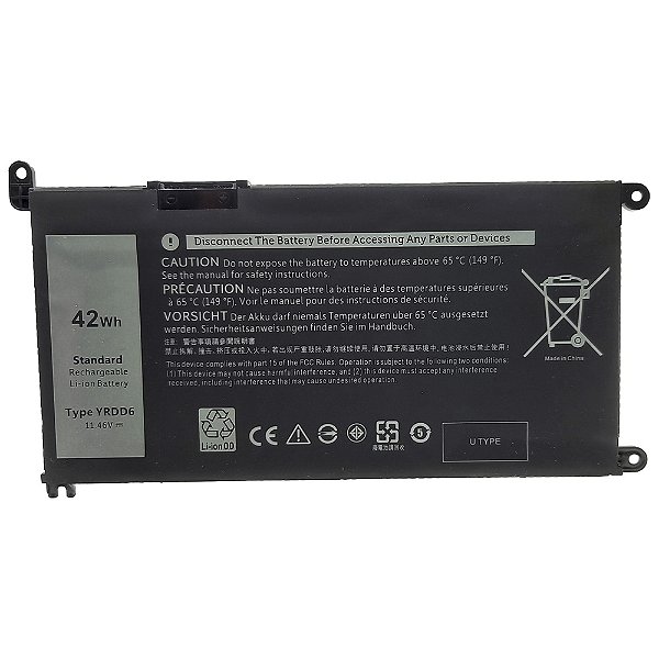 Bateria Para Dell Inspirion 3400 11.46v 3500mah 42wh (Type YRDD6)
