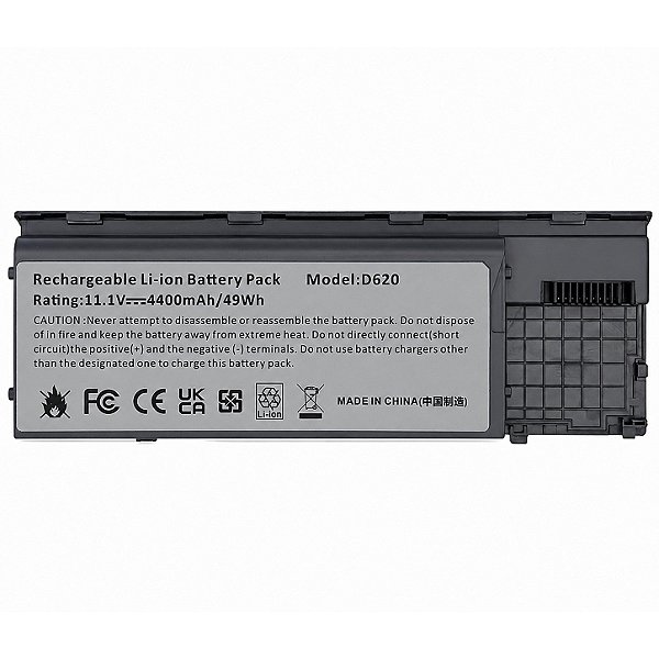 Bateria Para Dell Latitude D620 D630 D631 D640 11.1v 4400mah - Cinza