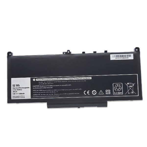 Bateria Para Dell Latitude E7270 E7470 7.4v - 7200mah J60j5