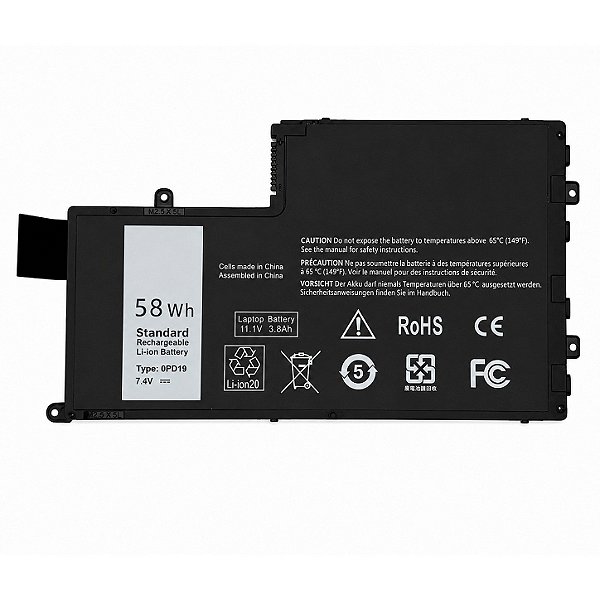 Bateria Para Dell Type 0pd19 7.4v 58wh (trf) (trhff)