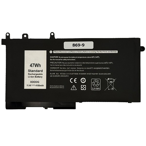 Bateria Para Dell Type 3dddg 11.4v 4100mah/ 47wh