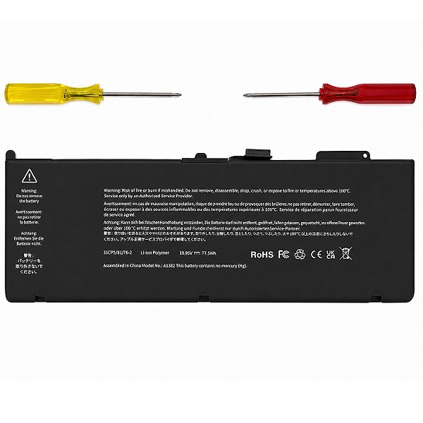 Bateria Para Apple A1382 10.95V 77.5Wh Preta 2011 2012