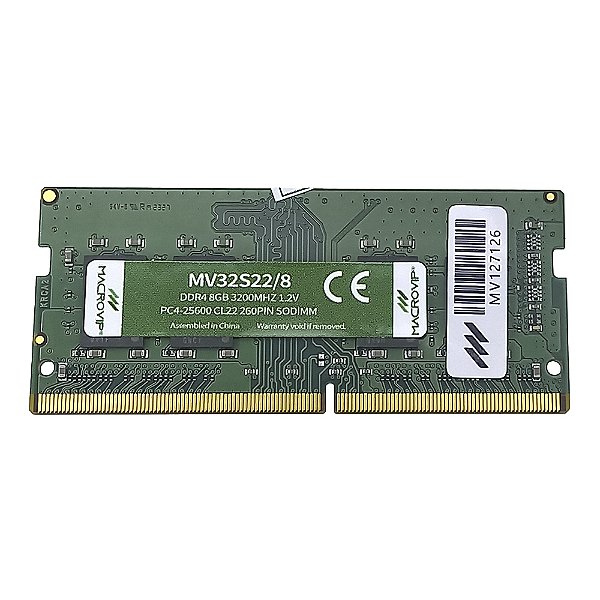 Memória Nb Macrovip 8gb Mv32s22/8 Ddr4 3200mhz Sodimm 1.2v