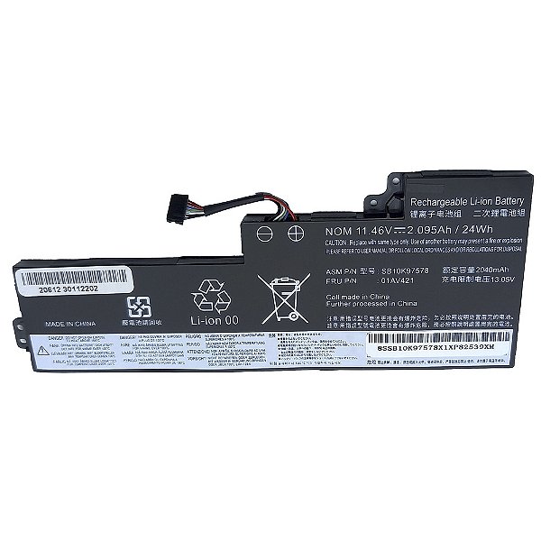 Bateria Para Lenovo Thinkpad T480 Interna 11.46v 2.095ah 24Wh