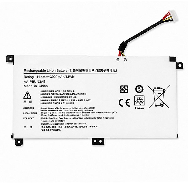 Bateria Para Samsung Ativ Book Np550xda AA-PBUN3AB (Conector Branco)