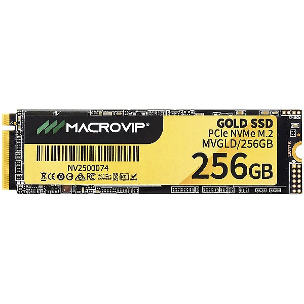 Ssd Macrovip 256gb Gold Pcie Nvme M.2