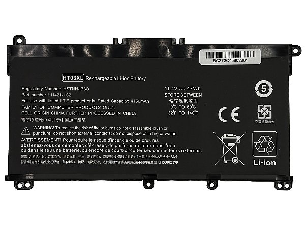 Bateria Para Hp Pavillion 240 245 250 255 340 348 11.4v 47Wh HT03XL