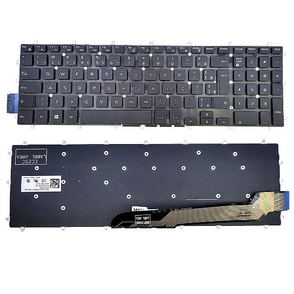 Teclado Para Dell Inspirion 15 5567 Sem Iluminação